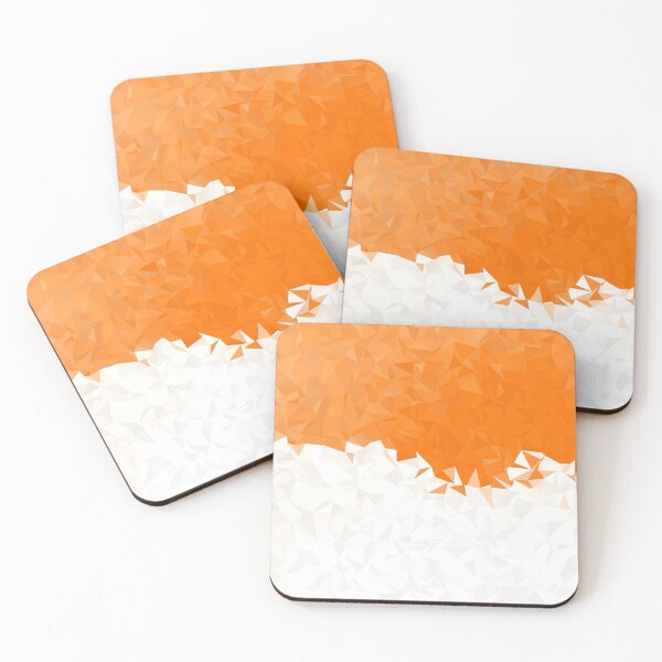 Item preview, Abstract Geometric Low Poly Orange and White Dream designed and sold by HelloGentry.