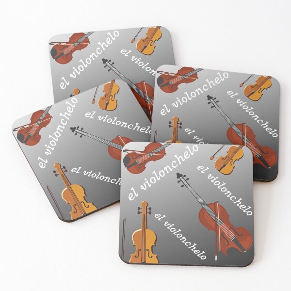 Item preview, Cello El Violonchelo Spanish  designed and sold by Purple Fern Art.