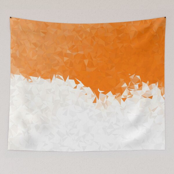 Item preview, Abstract Geometric Low Poly Orange and White Dream designed and sold by HelloGentry.