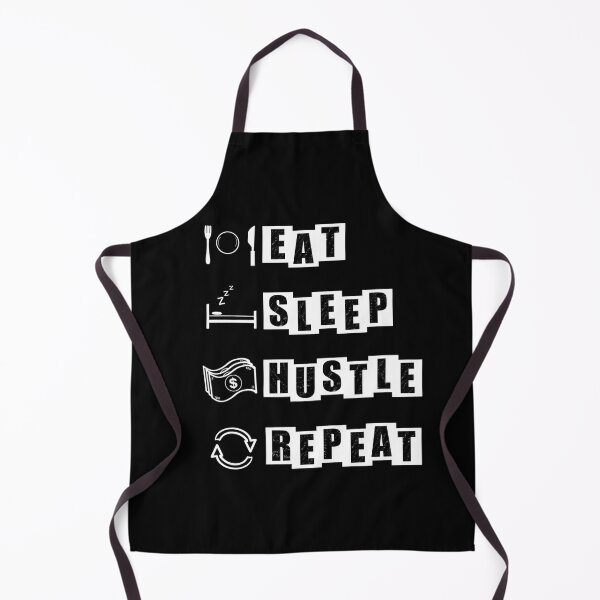 Item preview, Eat, Sleep, Hustle, Repeat - Black designed and sold by BusyMonkeys.