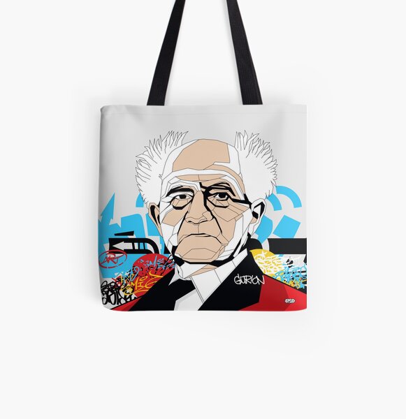 David Ben-Gurion portrait - Pop Art Israeli leader All Over Print Tote Bag