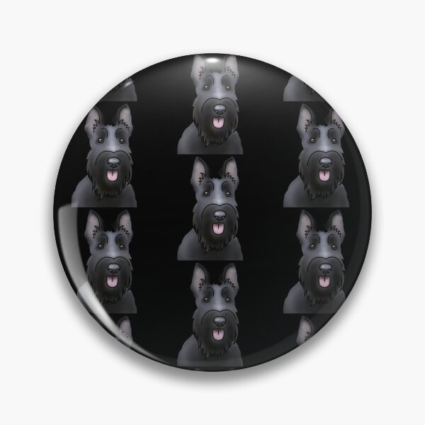 Item preview, Scottie Dog Pattern - Scottish Terrier - Dog Portrait - Black designed and sold by JadeMadeThis.