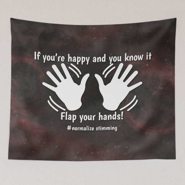 Item preview, Red Nebula: Flap Your Hands designed and sold by PrettySickArt.