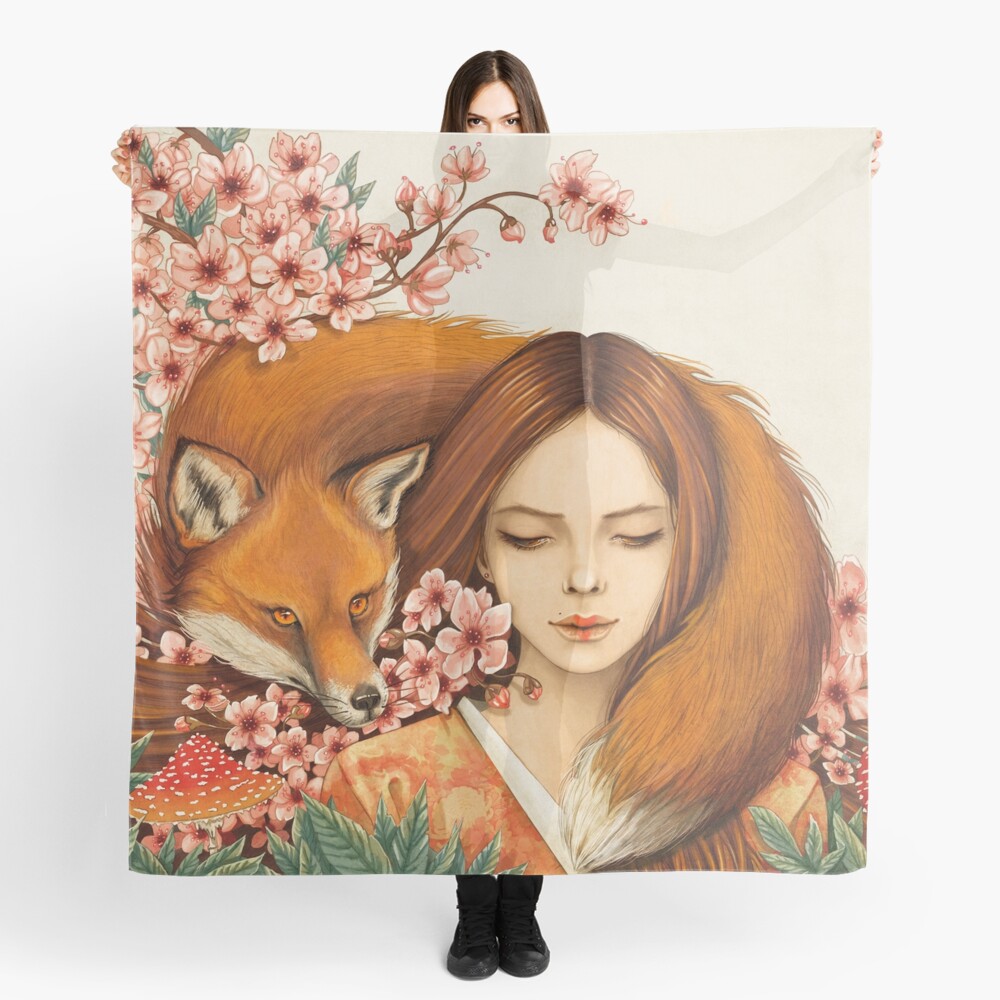 Red Fox Totem. Scarf