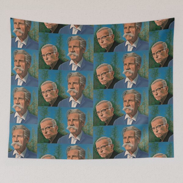 Item preview, Jean-Paul Sartre and Albert Schweitzer Painting designed and sold by PaulMeijering.