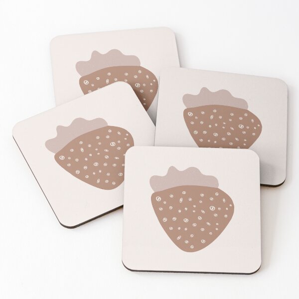 Item preview,  Boho strawberry Nut  Abstract Shape Warm Colours Print designed and sold by zedonee.