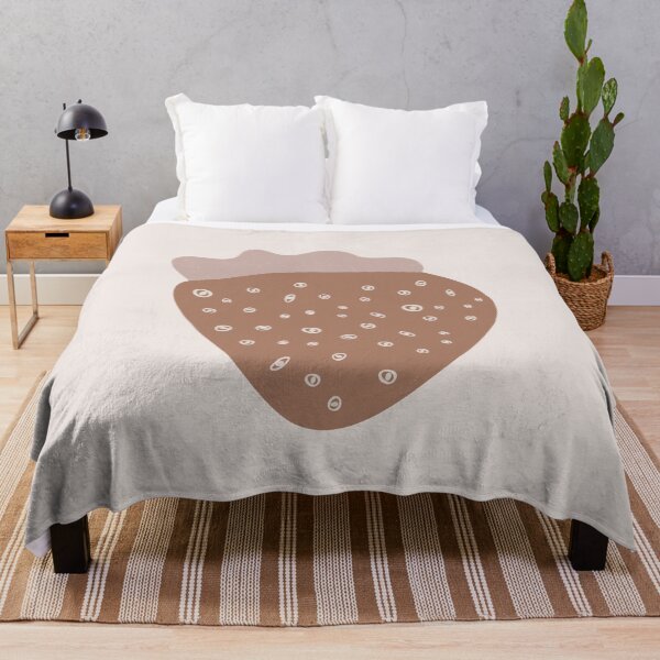 Item preview, Boho strawberry Nut Abstract Shape Warm Colours Print designed and sold by zedonee.
