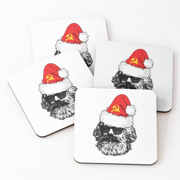Item preview, Karl Mark Santa Hat - Russian Soviet Hammer Sickle - Leftist Christmas  designed and sold by RockFireMerch.