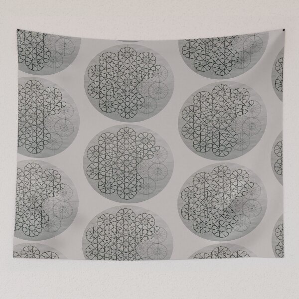 Item preview, SOFT GREY MANDALA PATTERN - FUNY STICKERS  designed and sold by Dahani-mo.