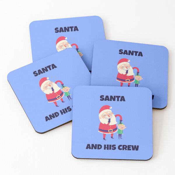 Item preview, Santa And His Crew | Merry Christmas Holiday designed and sold by Ainbowz-Artwork.
