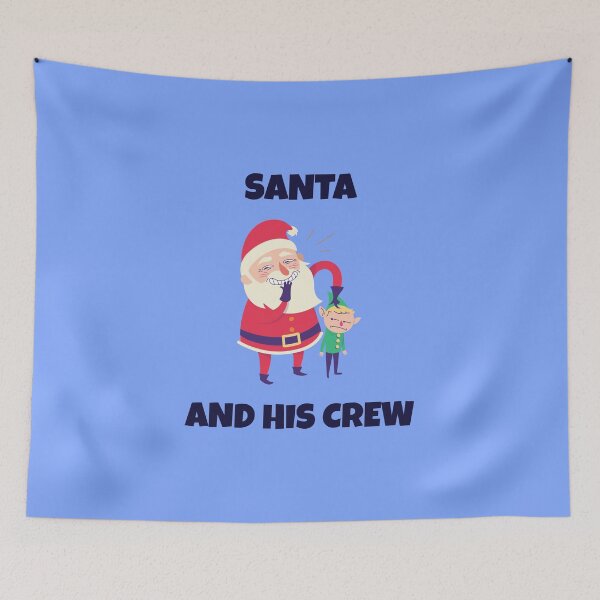 Item preview, Santa And His Crew | Merry Christmas Holiday designed and sold by Ainbowz-Artwork.