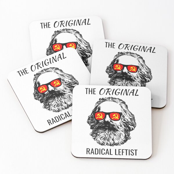Item preview, Leftist Art - Original Radical Leftist Karl Marx - Socialist Communist Hammer Sickle Gift designed and sold by RockFireMerch.