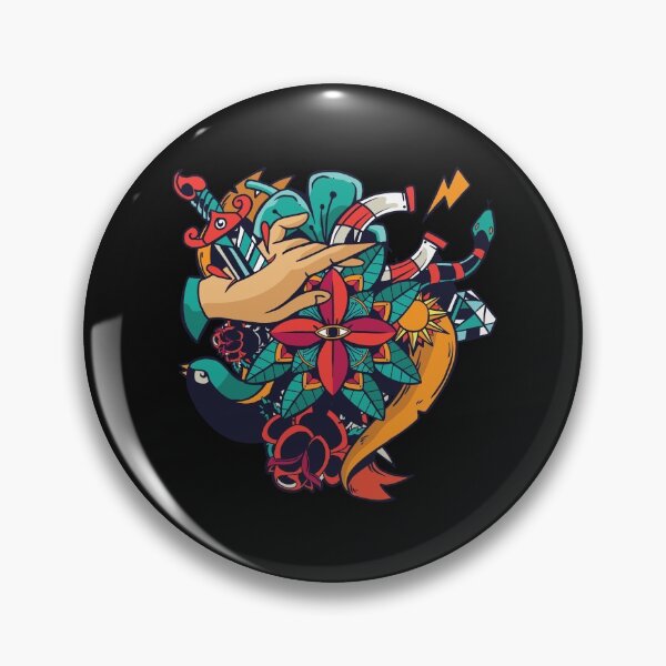 Item preview, Colorful retro tattoo designed and sold by DerSenat.