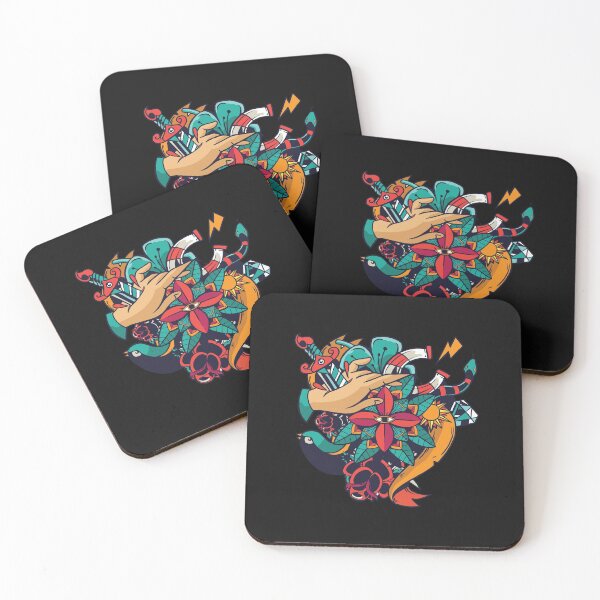 Item preview, Colorful retro tattoo designed and sold by DerSenat.