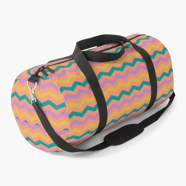 Chevron Pattern Print Art Design Duffle Bag