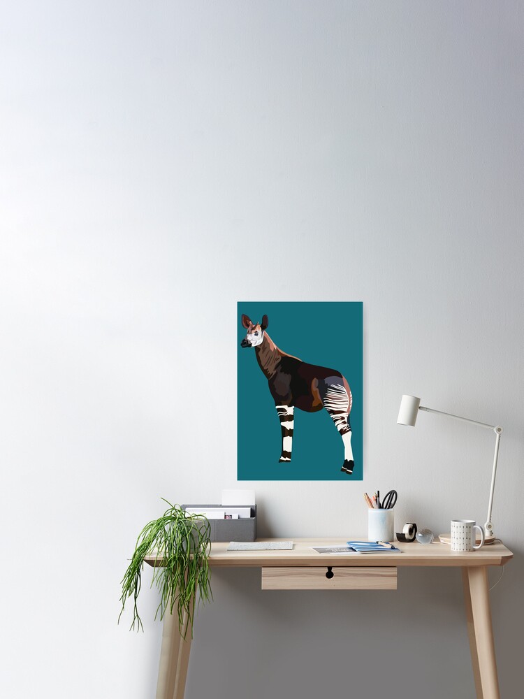 Multiplikation sandsynlighed Tredje O is for Okapi " Poster for Sale by thezoogirl | Redbubble