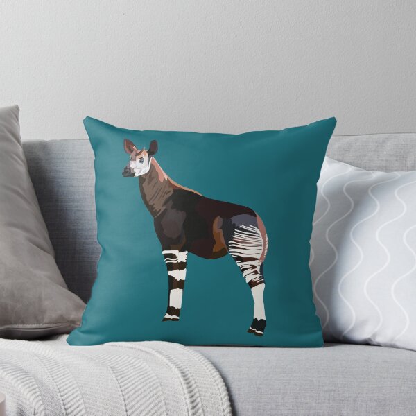 Item preview, O comme Okapi, Illustration d'Okapi – Art animalier unique pour les amoureux de la nature et des animaux designed and sold by thezoogirl.