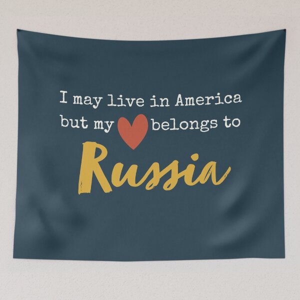 Item preview, I may live in America but my heart belongs to Russia designed and sold by Eenig.