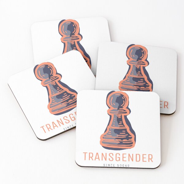 Item preview, Transgender Chess Pawn designed and sold by TheVintageGuild.