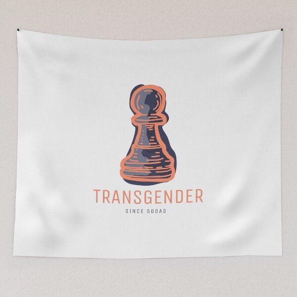 Item preview, Transgender Chess Pawn designed and sold by TheVintageGuild.