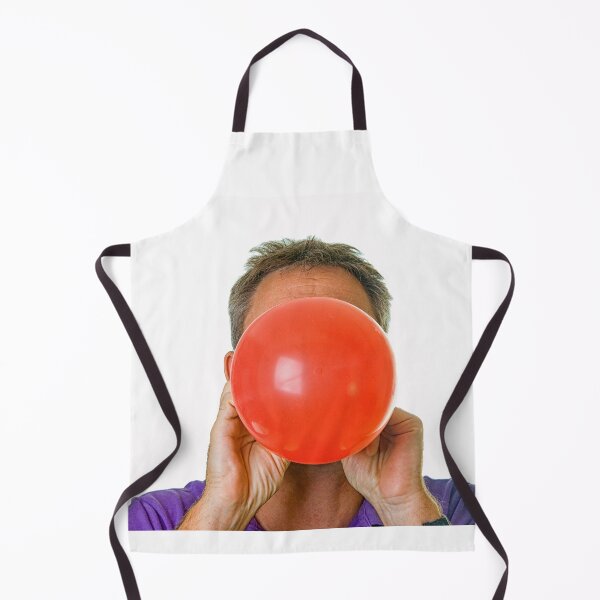 Item preview, Man blowing red balloon designed and sold by Photopat.