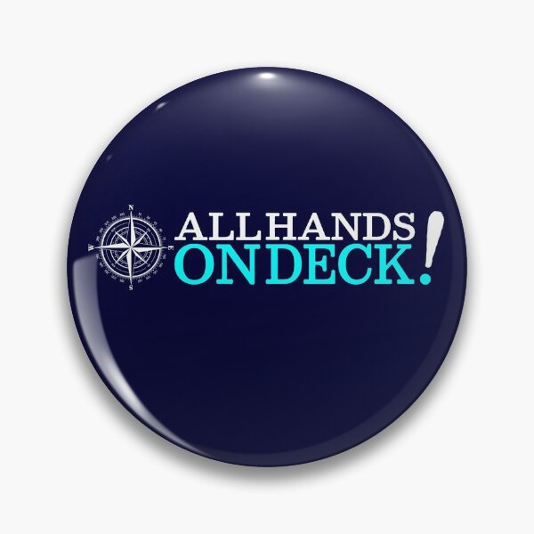 Item preview, All Hands On Deck! Yacht Skipper Sailor Nautical Terms designed and sold by WibbleDesign.