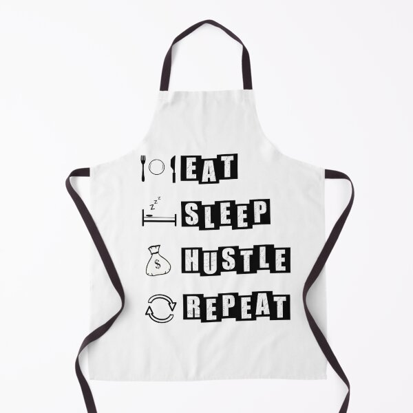 Item preview, Eat, Sleep, Hustle, Repeat - Money Bag - White designed and sold by BusyMonkeys.
