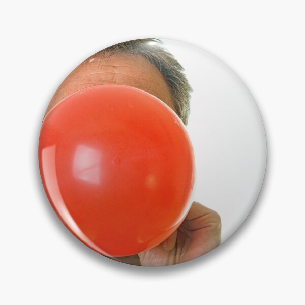Item preview, Man blowing red balloon designed and sold by Photopat.