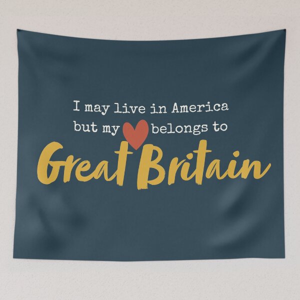Item preview, I may live in America but my heart belongs to Great Britain designed and sold by Eenig.