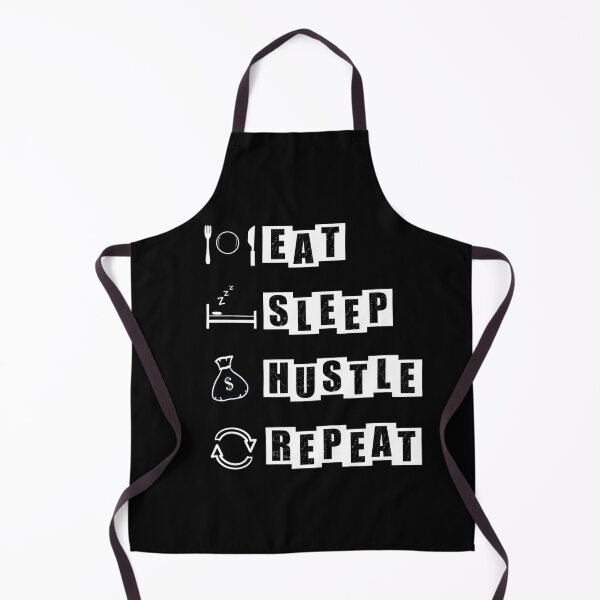 Item preview, Eat, Sleep, Hustle, Repeat - Money Bag - Black designed and sold by BusyMonkeys.