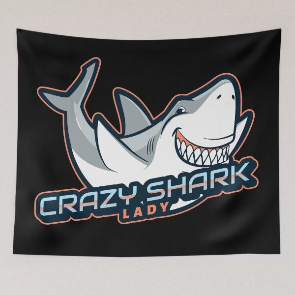 Item preview, Crazy Shark Lady  designed and sold by joabaj.