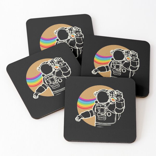 Item preview, Astronaut In Space With Rainbow designed and sold by NiceSign.