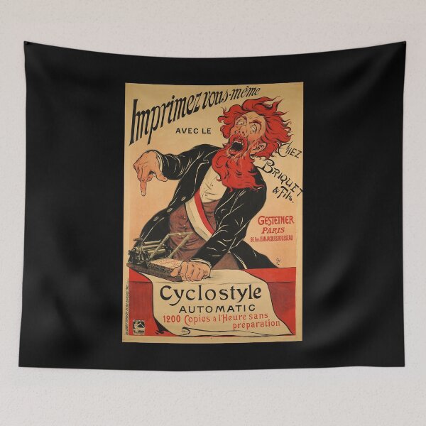 Item preview, retro imprimez vous meme avec le cyclostyle designed and sold by CorasPosters.