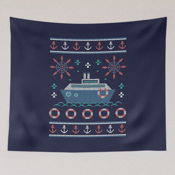 Item preview, Christmas ship Christmas sweater designed and sold by DerSenat.