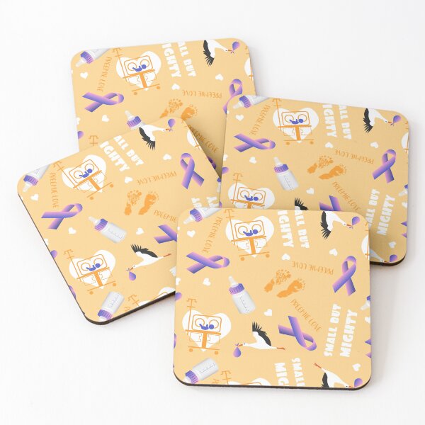 Item preview, Preemie Awareness orange-purple ribbon designed and sold by kobyakov.