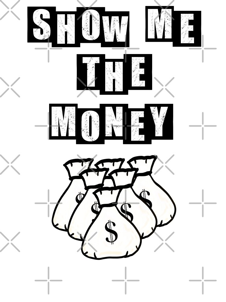 Show Me the Money Money Bags White Kids T-Shirt