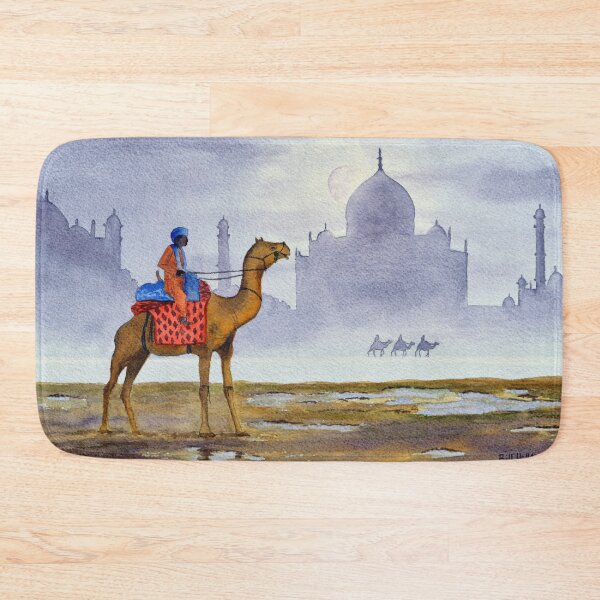 Item preview, Camel Riders Alongside The Taj Mahal By Moonlight designed and sold by William Holkham.