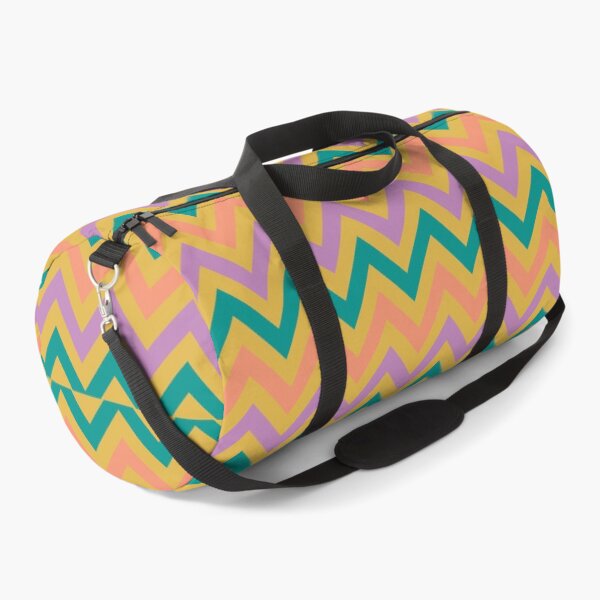 Chevron Pattern Print Art Design Duffle Bag