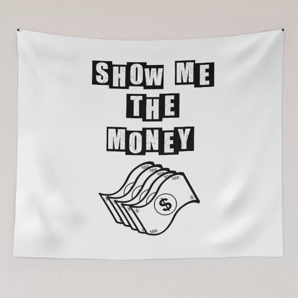 Item preview, Show Me the Money - Dollar Bills - White designed and sold by BusyMonkeys.