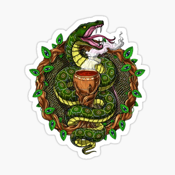 Item preview, Psychedelic Ayahuasca Snake designed and sold by underheaven.