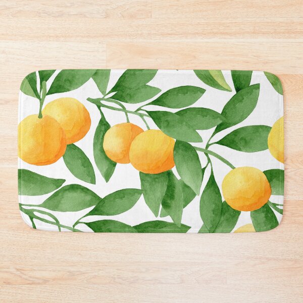 Item preview, Watercolor Tangerines Pattern designed and sold by helga-wigandt.