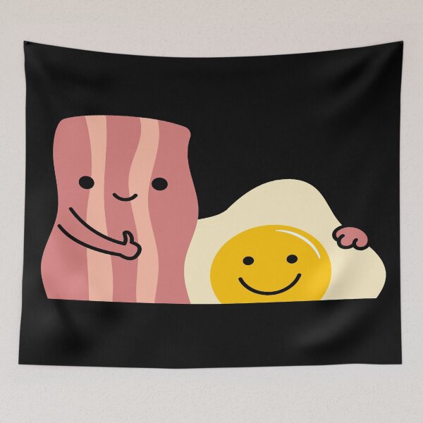 Item preview, Cute Egg Bacon designed and sold by TrueTrippyArts.
