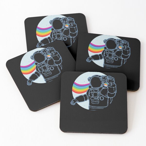 Item preview, Astronaut In Space With Rainbow designed and sold by NiceSign.
