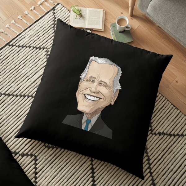 Joe Biden caricature Floor Pillow