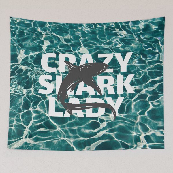 Item preview, Crazy Shark Lady designed and sold by joabaj.