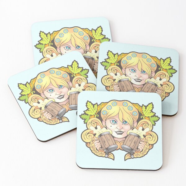 Item preview, beer girl designed and sold by YMFargon.