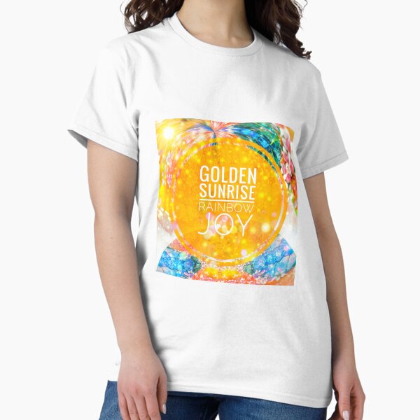 Golden Sunrise Rainbow Joy Classic T-Shirt