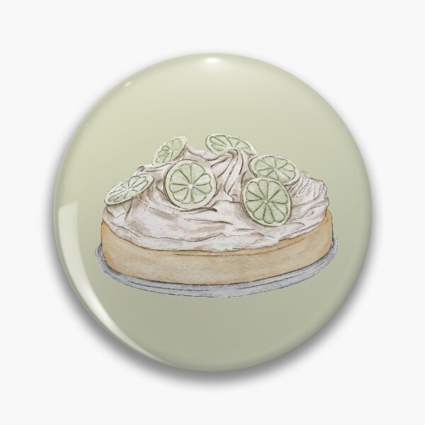 Item preview, watercolor coconut lime cake designed and sold by blackcatgraphic.