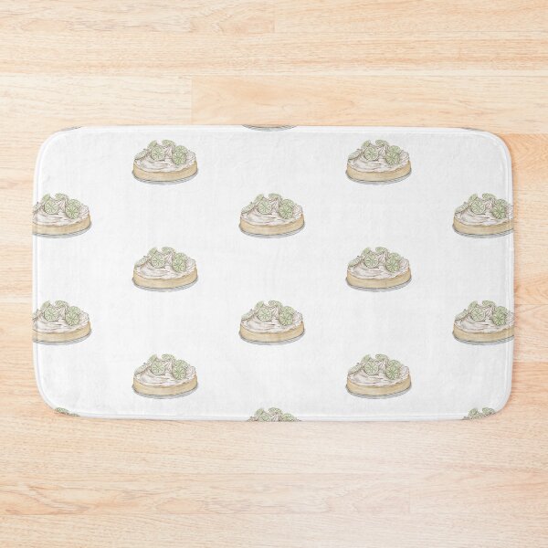 Item preview, watercolor coconut lime cake designed and sold by blackcatgraphic.
