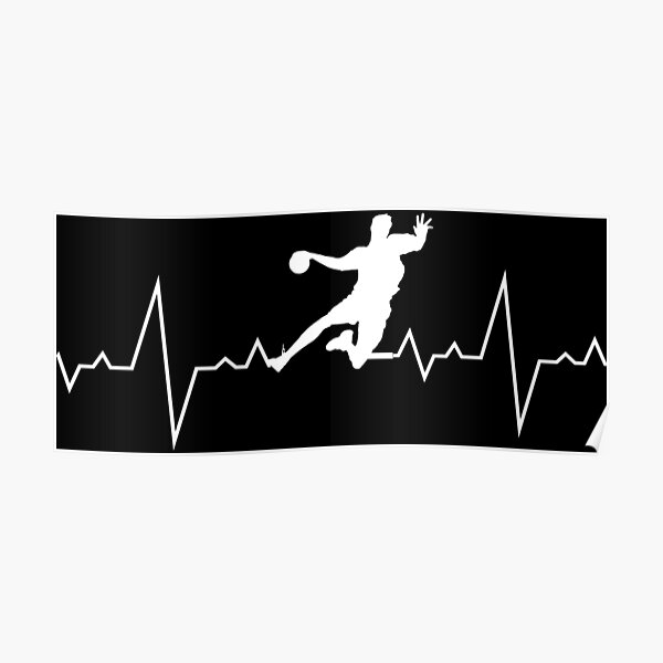 Battement de coeur de handball Poster